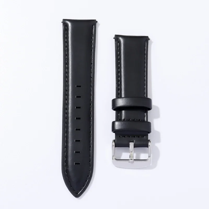 Genuine Leather Watcbands Soft Brown Black Men Women Business Watch Band Accessories 18mm 20mm 22mm Strap