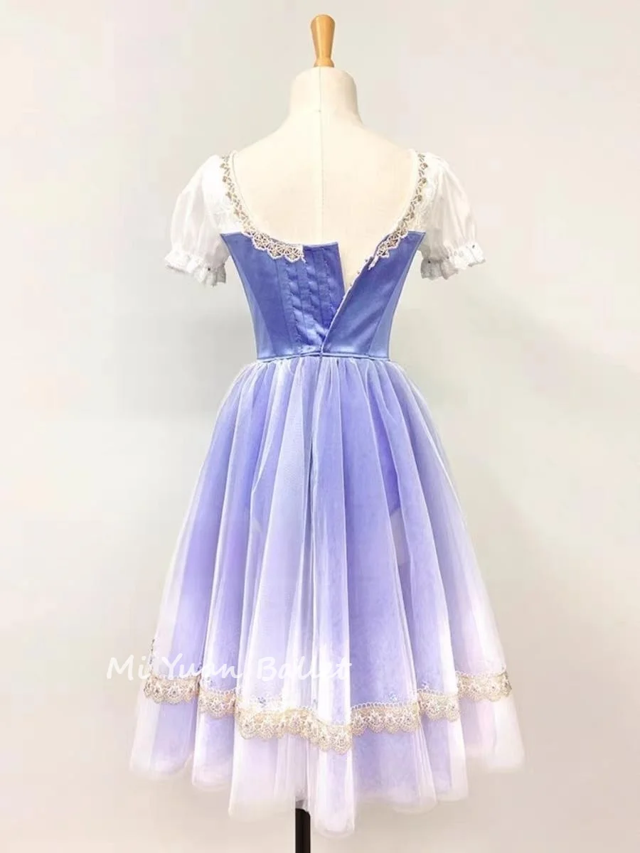 Giselle ballet dress, unlockable daughter dress, Gopelia performance competition dress, custom-made purple for adults and childr