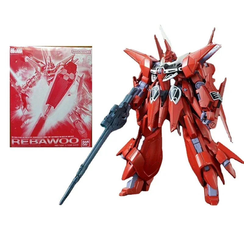 Bandai Original Genuine PB 1/100 REBAWOO UNICORN Gundam MSV AMX-107R Anime Model Figure Collection Model Toys Gift