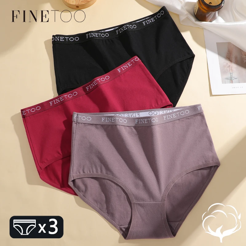 

3 шт./компл., хлопковое нижнее белье больших размеров с высокой талией, женские сексуальные трусики с эластичным поясом, дышащие мягкие трусы, бесшовное нижнее белье S-XXL