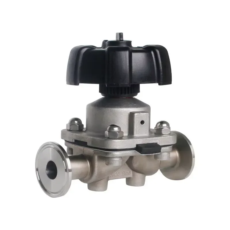 316L Stainless Steel Sanitary Quick-Fitting Diaphragm Valve Fixed Clamp Type Quick Chuck Shut-Off Valve DN15/20/25 Made in