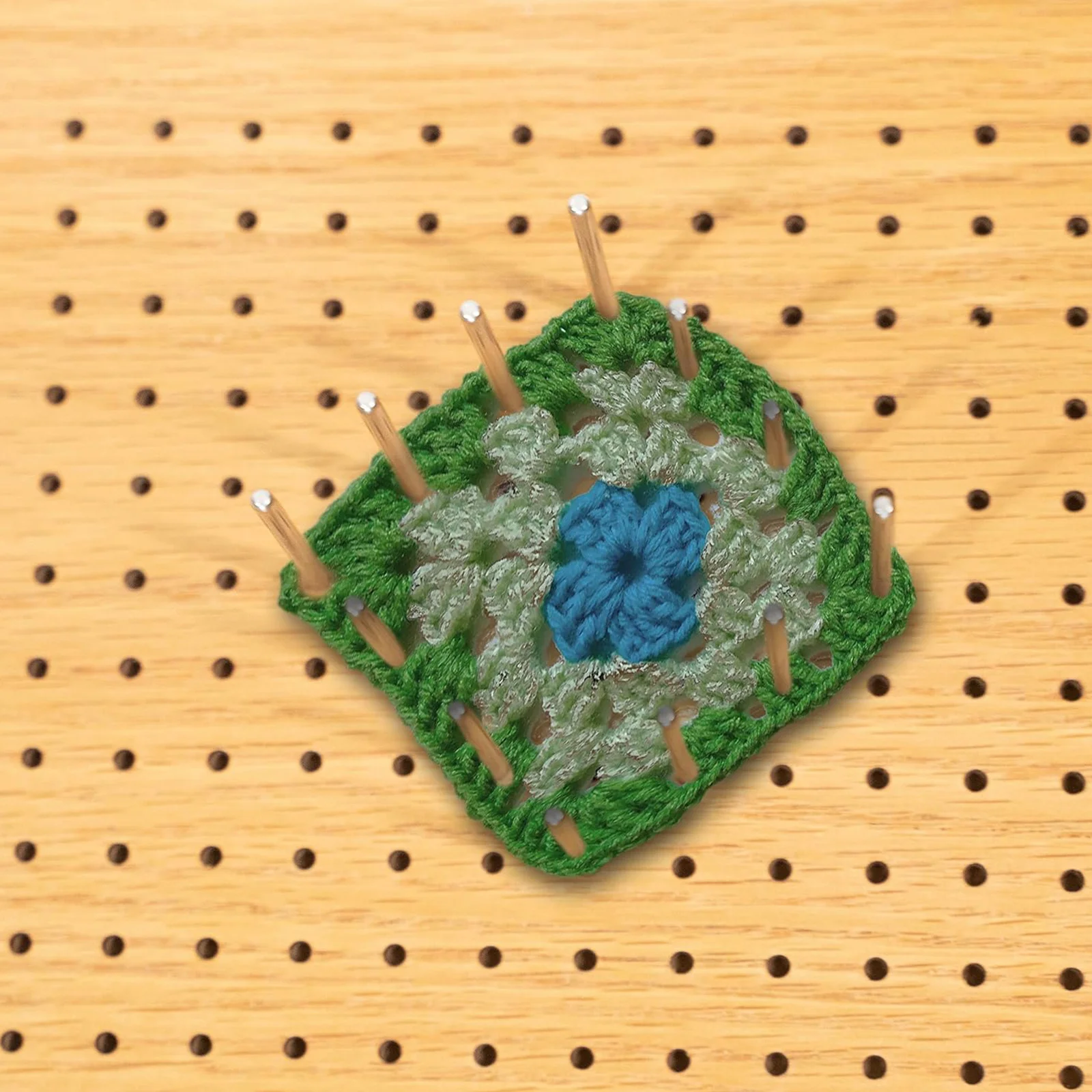 

12Pcs Stainless Steel Blocking Pins for Hole Knitting Boards Durable Metal Pegs DIY Crochet Supplies Stainless Steel Rod Pins