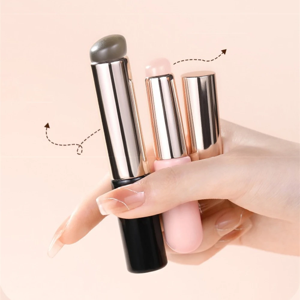 Silicone Nail Brushes Tool Nail Art Silicone Applicator Stick Pigment Dust Applying Gradient Shading Pen Easy-Smudge Powder