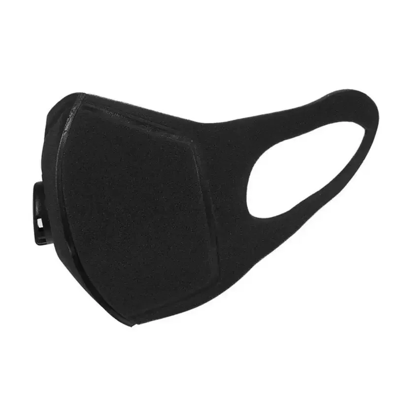 Black Anti Dust Mask PM2.5 Breathing Filter Valve Face Mouth Masks Reusable Mouth Cover Anti Fog Haze Respirator Men Women