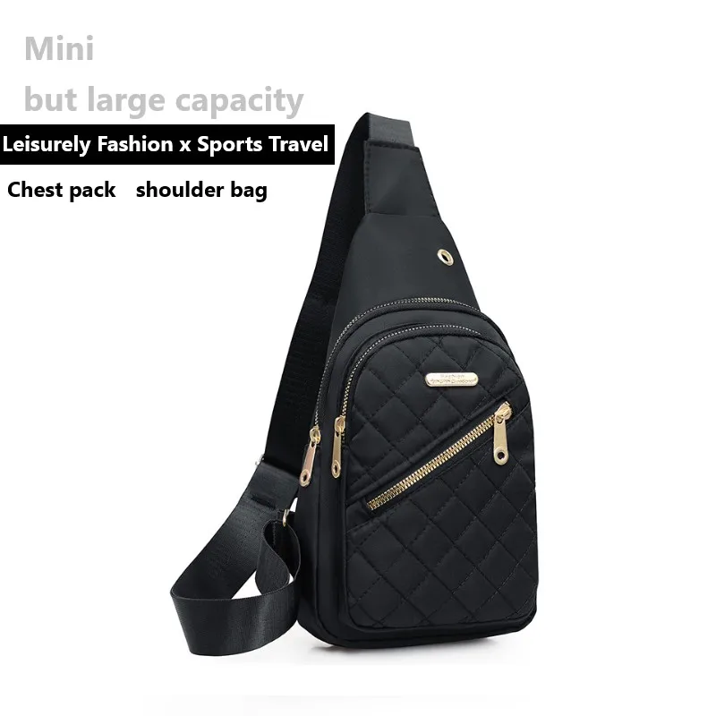 

Ladies Chest bag Shoulder Bag of Composite Fabric Leisure Shoulder Bag Ladies Backpack Embroidered