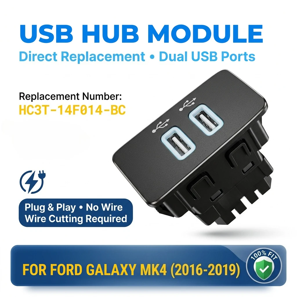 Ford Usb Interface Module For Ford GALAXY MK4 2016-2019 USB HUB Interface Module Dual USB Charger ...