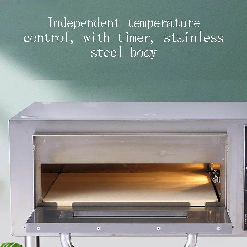 Horno de pizza con función de control de temperatura independiente, horno eléctrico para hornear pasteles y pan