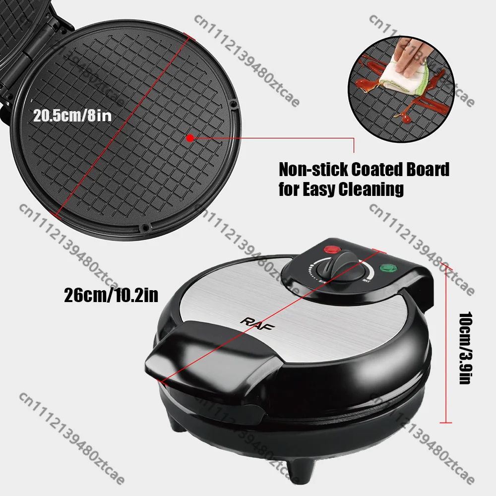 1200W Smart Control Electric Waffle Cone Maker Non-Stick Plates, Thin Ice Cream Bowl & Egg Roll Machine with Shaping Roller