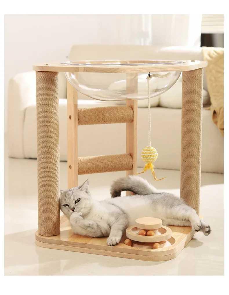 Cat Climber,Cat Climbing Frame Scratching House For Indoor Cats To Exercise And Entertain Themselves