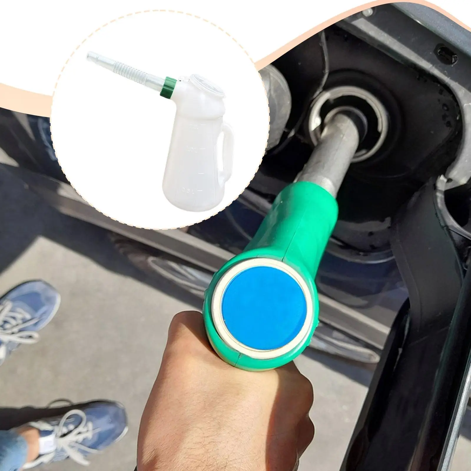 

Автомобильный дозатор масла с длинным носиком, масляный кувшин с пылезащитной крышкой, мерный кувшин для масла для автосервиса