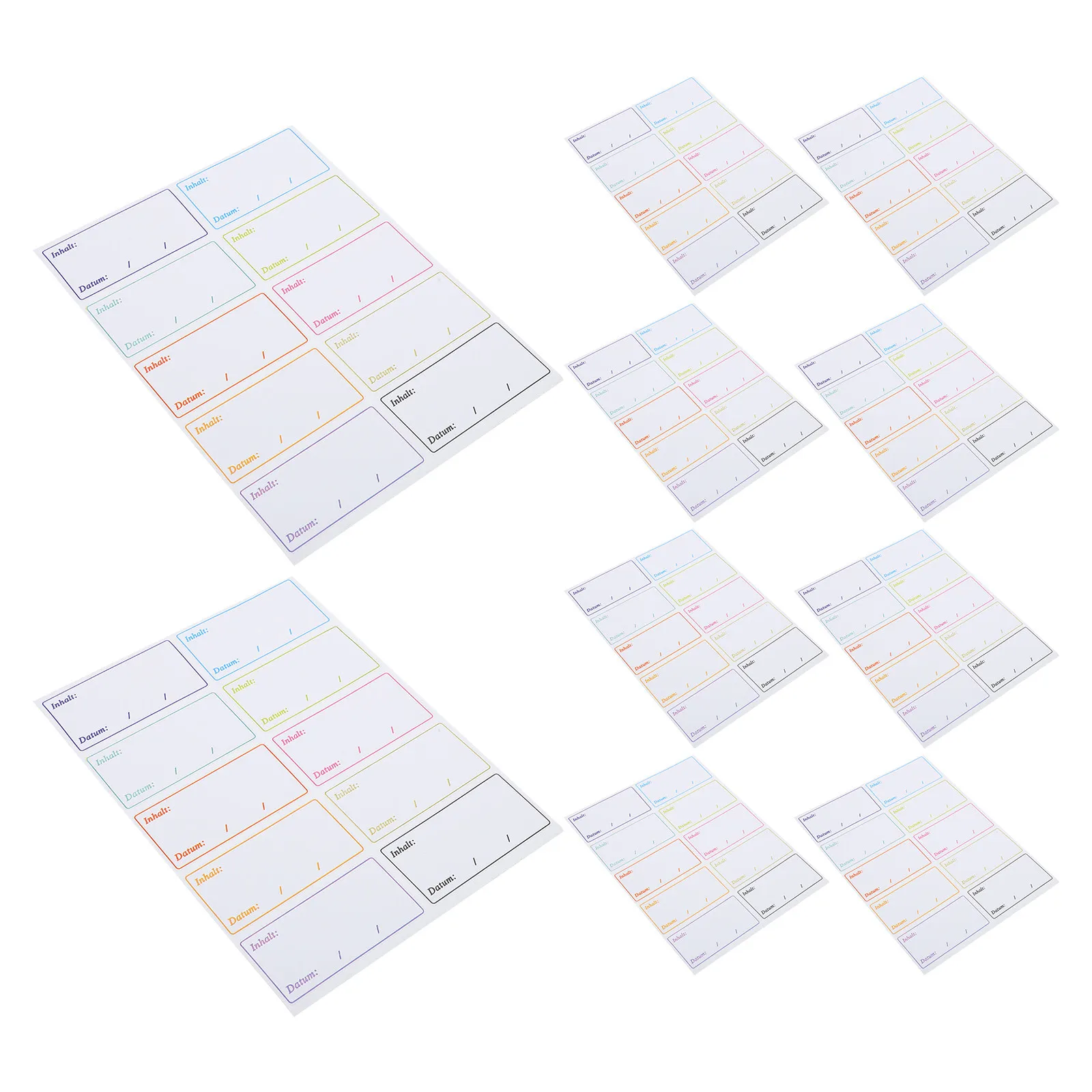 

1000pcs Freezer Food Label Stickers Removable Waterproof Oil Resistant Labels For Containers Jars Bags Kitchen Pantry Storage