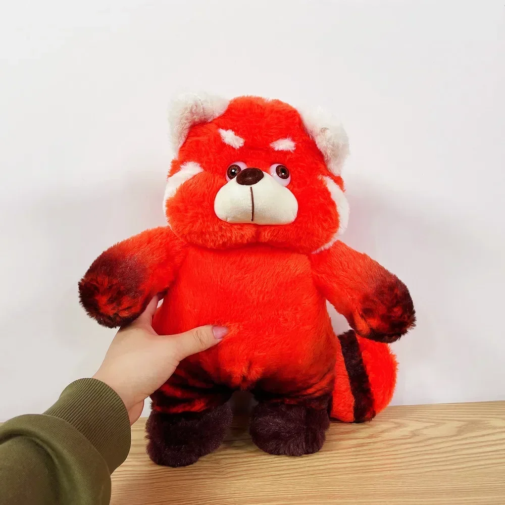 40cm Disney Panda Rojo juguete de peluche Pixar girando oso de dibujos animados periférico de animé lindo Animal muñeca almohada regalo para niños