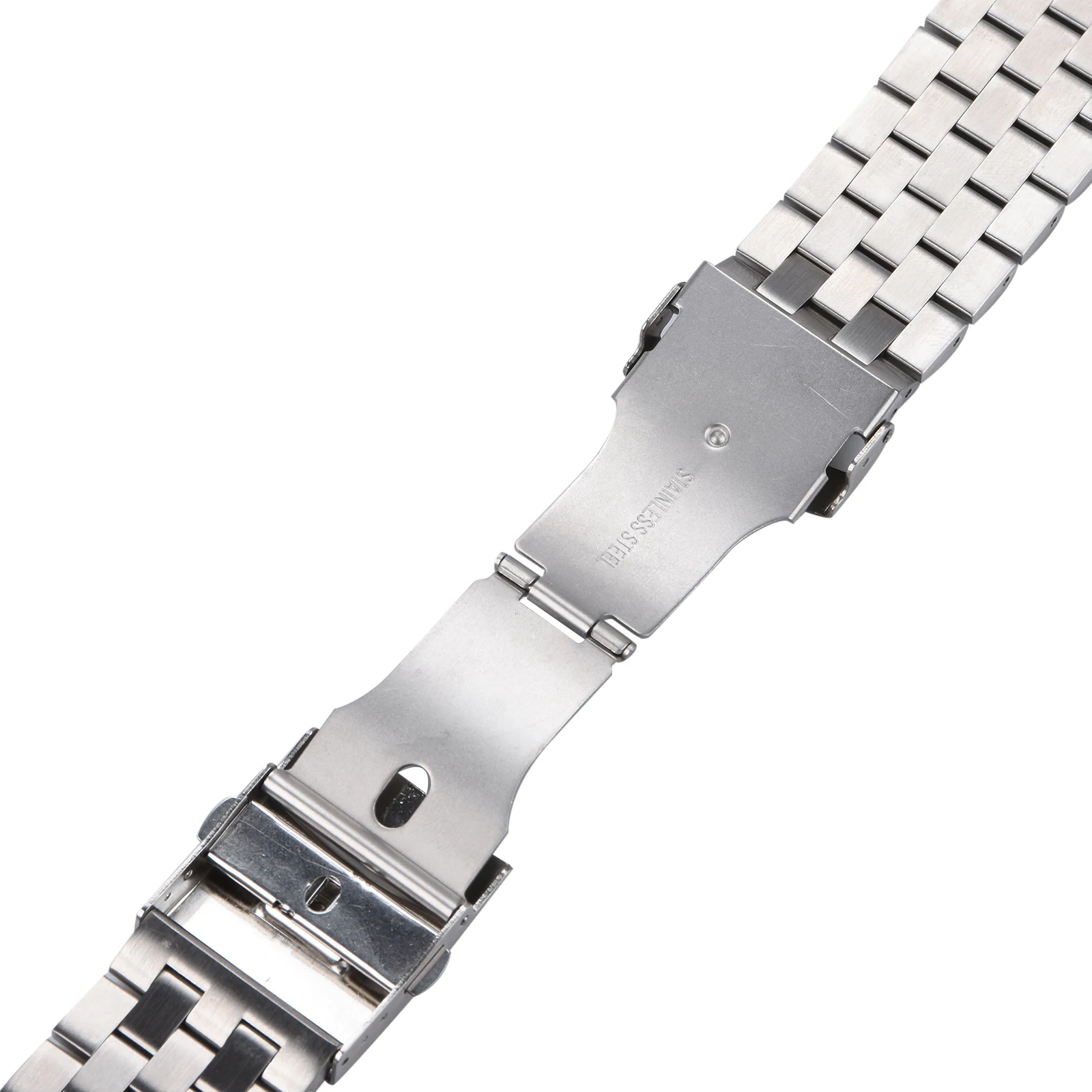 قسط جودة الفضة/أسود 20/22/24 مللي متر الإفراج السريع الصلبة الفولاذ المقاوم للصدأ حزام (استيك) ساعة حزام نهاية مستقيمة سوار ربط