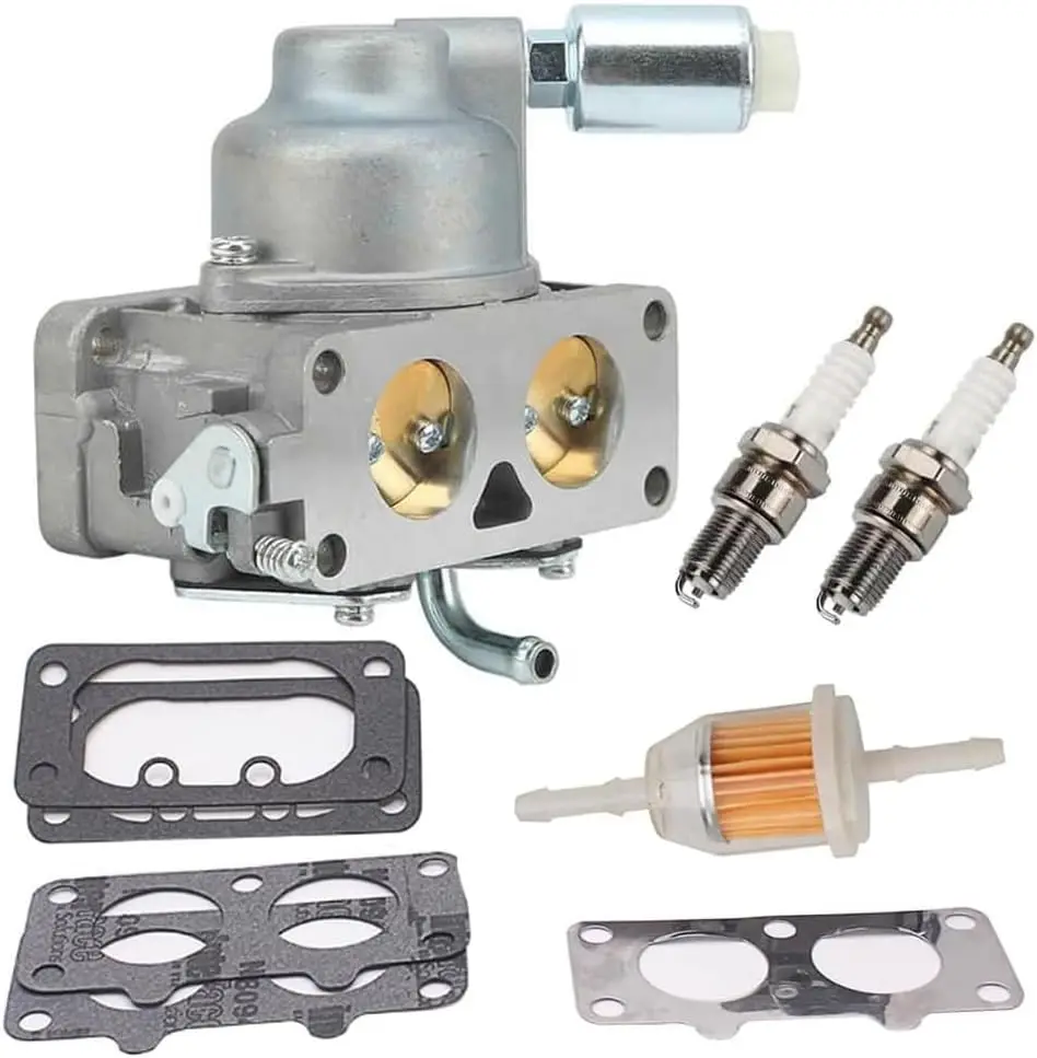 For Briggs & Stratton LA150Lawn Mower Tractors Carb and spark plugs kit 791230Carburetor  V Twin 20HP To 25HP 4 Cycle Engines