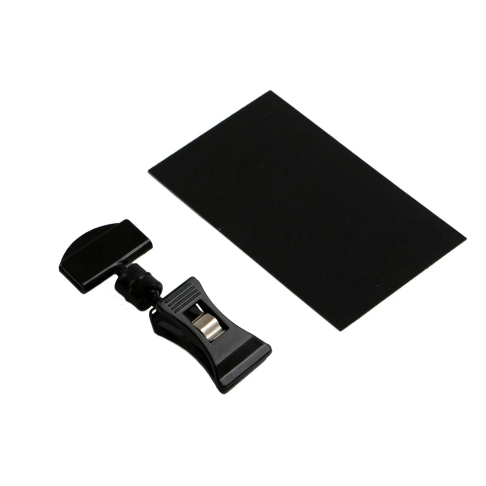 Store Price Sign Tag Clip And Wet-erase Mini Black Board Card