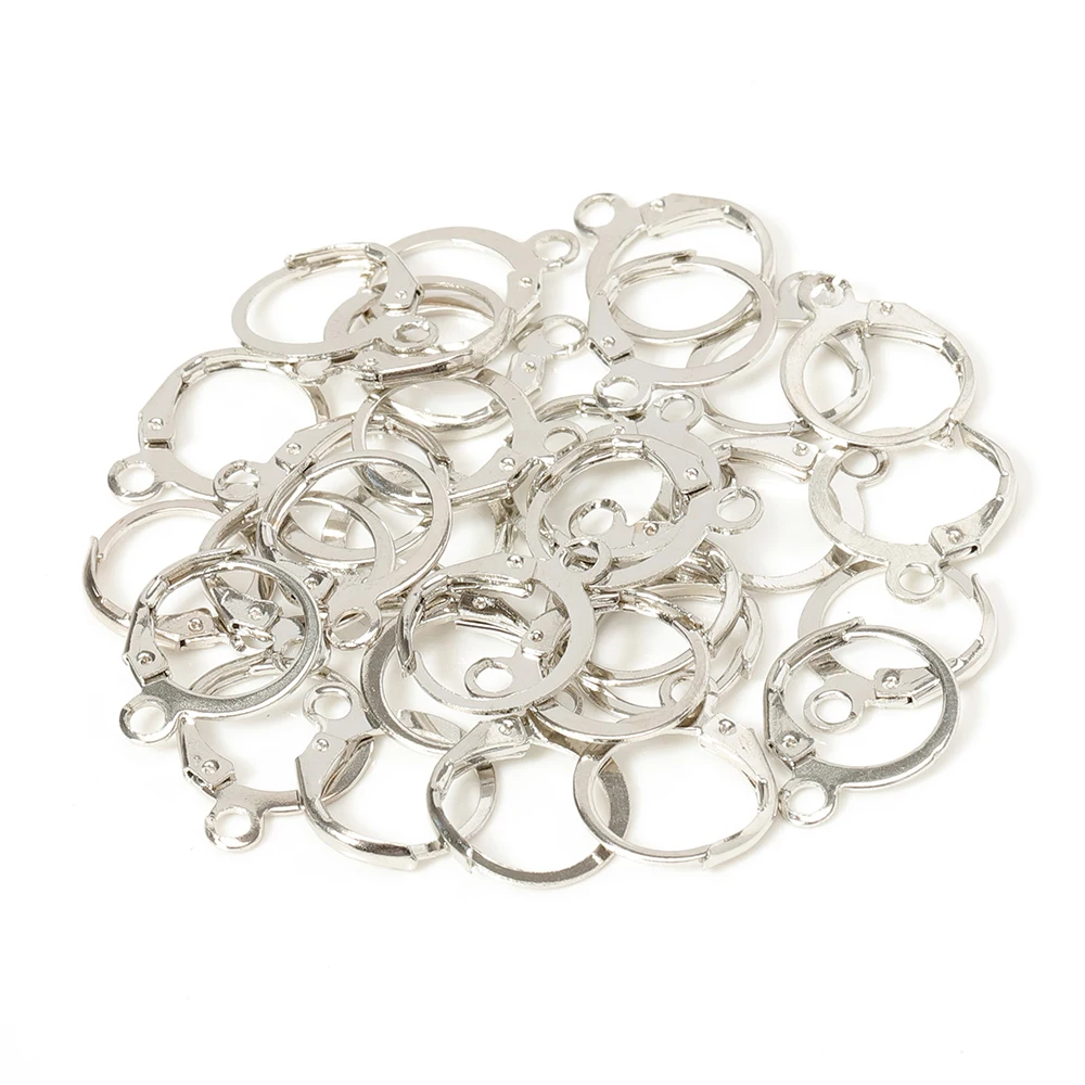 50 Stück runde Ohrringhaken mit Anhängerringen, französische Ohrringbasis für DIY-Charms, Ohrringe, Schmuckherstellung, Zubehör, Großhandel – Detail 5