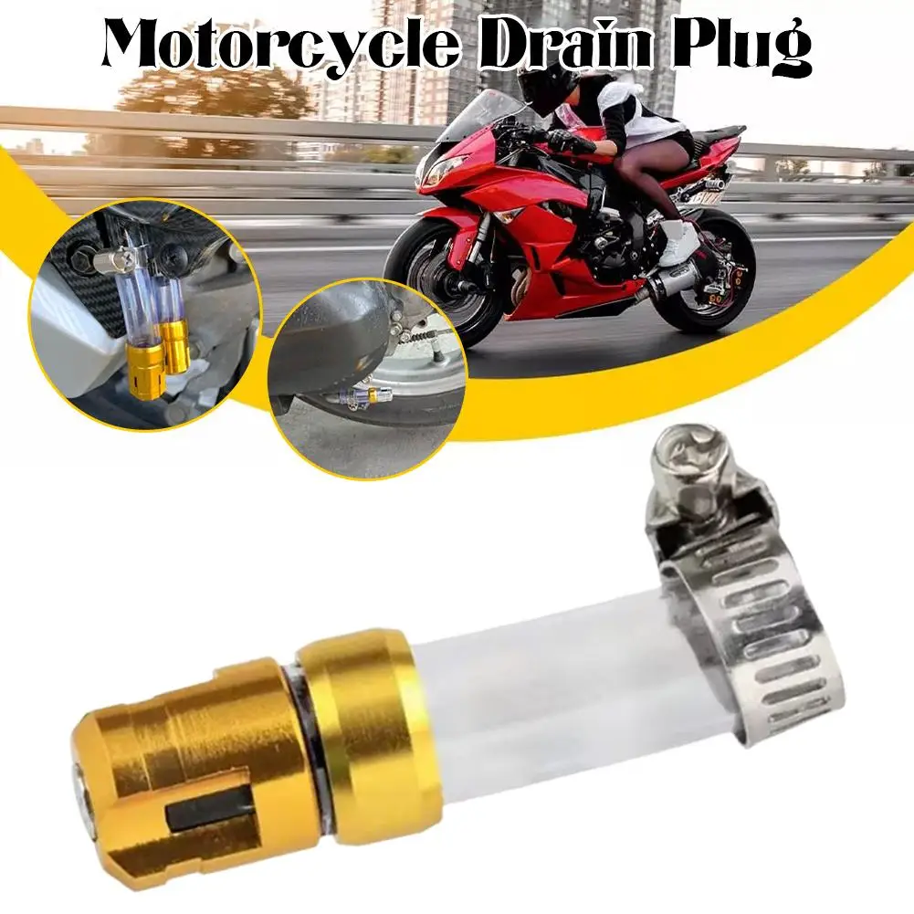 NEW For CNC Air Filter Drain Pipe Z-2391 Is Suitable For Motorcycle Accessories CLICK Alloy Head Plug Universal Motorcycle R9W3