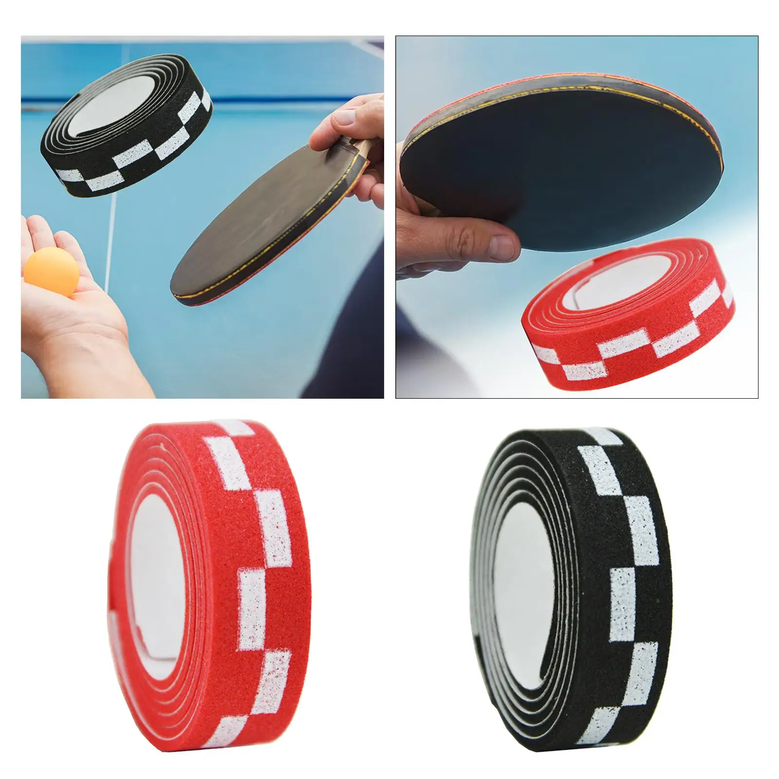 Table Tennis Racket Edge Tape EVA Sticker 10mm Table Tennis Racquet Edge Protection Tape Ultralight Wear Resistant Durable