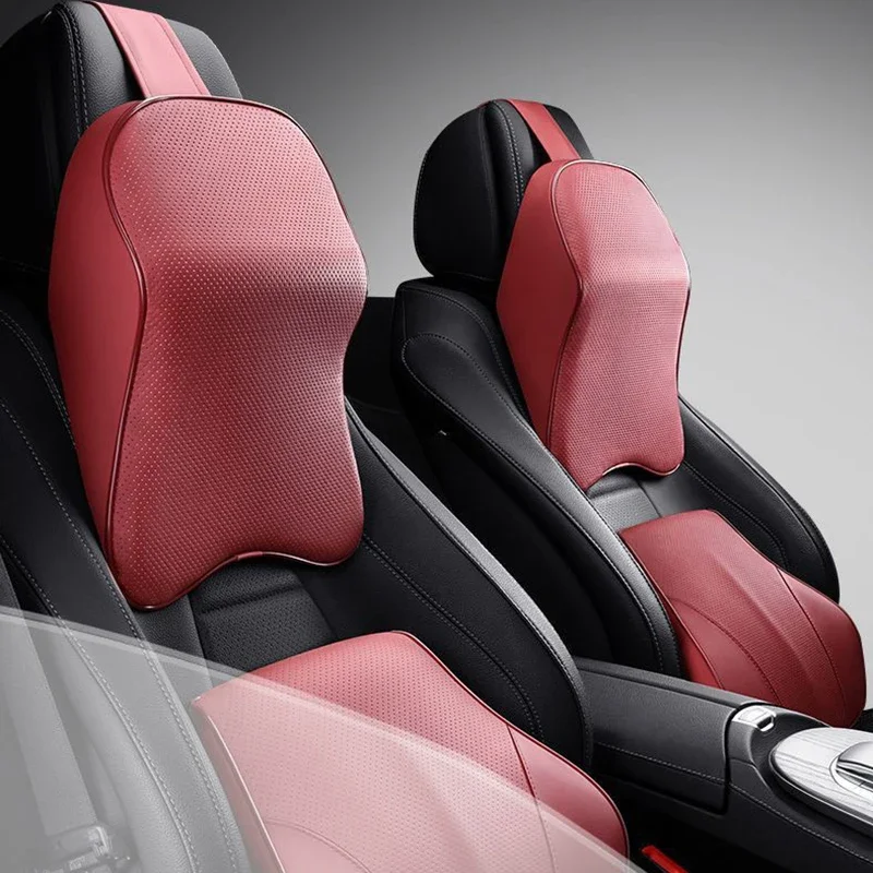 

Car 3D Memory Foam Neck Pillow Headrest Waist Seat Support For Travel Neck Rest Breathable Car Seat Neck Protector Pillow