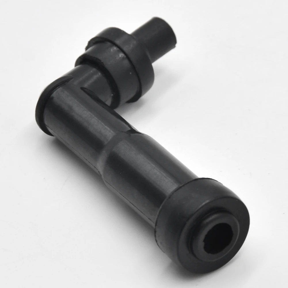1/2pcs Black 102 Degree Motorcycle Ignition Spark Plug Cap Resistor Cover for 10mm/12mm Threaded Motorbike Parts Universal