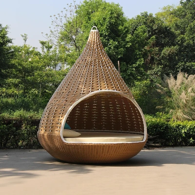 

Outdoor Lying Courtyard Courtyard Villa Hotel Scenic Area Leisure Rattan Bird Cage Bed Bird Nest Hammock