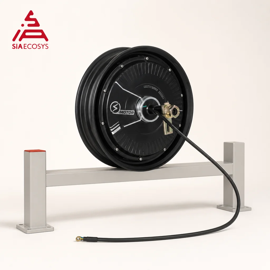 QS Motor Electric Motorcycle Wheel Hub Motor 10inch 1500W V1.12 DC 48V 60V 72V