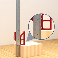 Woodworking Steel Ruler Positioning Block Center Finder 45/60/90 Degree Angle Scriber Line Marking Gauge Carpentry Square Layout