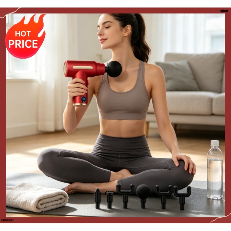2026 Portable Muscle Massage Gun For Body Massage, With Led Touch Screen, Speed Adjustment, Rechargeable
