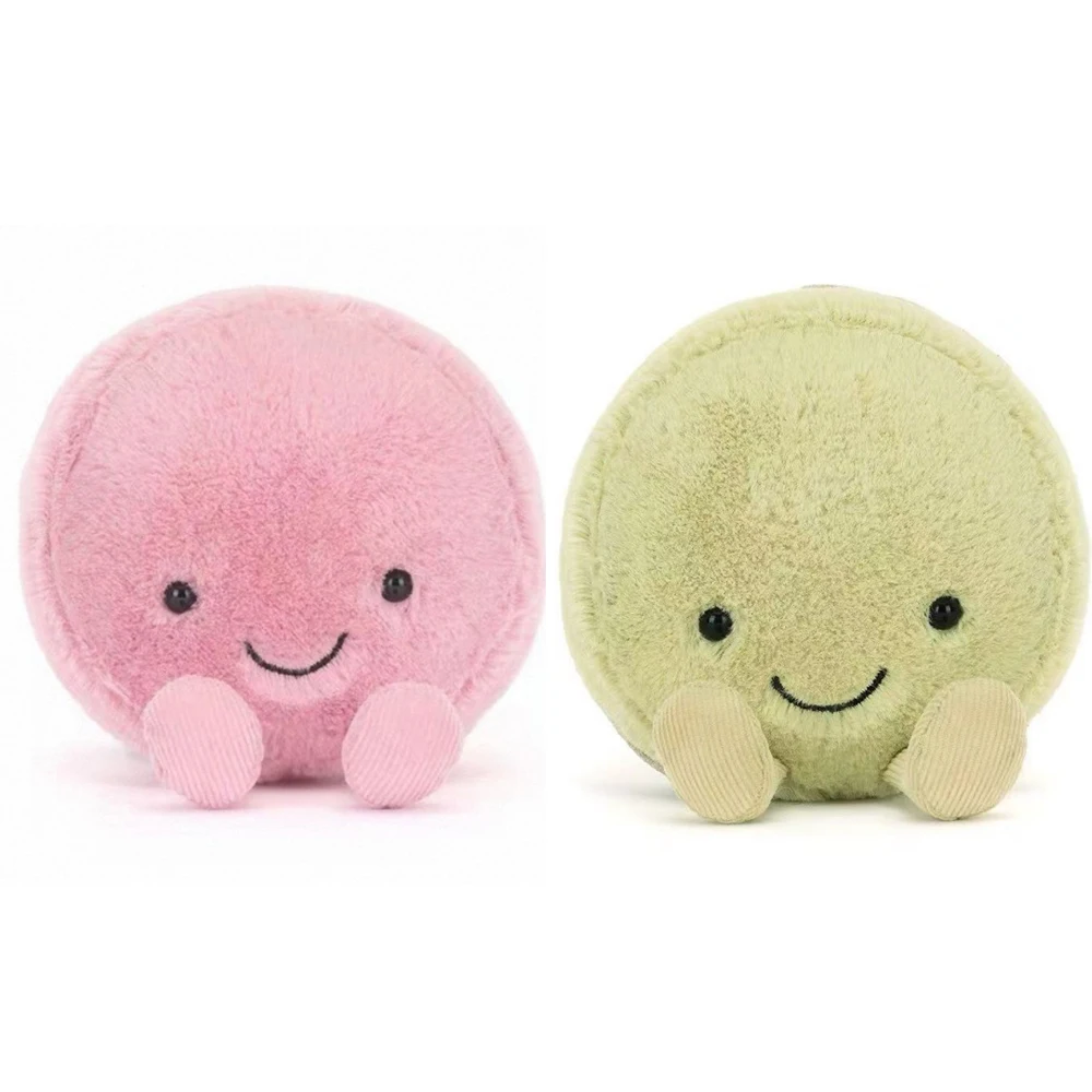 Juguete de peluche de dibujos animados con forma de macaron, huevo, pan tostado y otros alimentos, serie de desayuno, muñeco decorativo divertido, almohada, muñeco de confort para bebé, regalo de Navidad