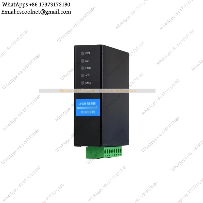 k06 2-Ch RS485 To RJ45 Ethernet Serial Server Dual Channels Independent Bi-Directional Transparent Transmission