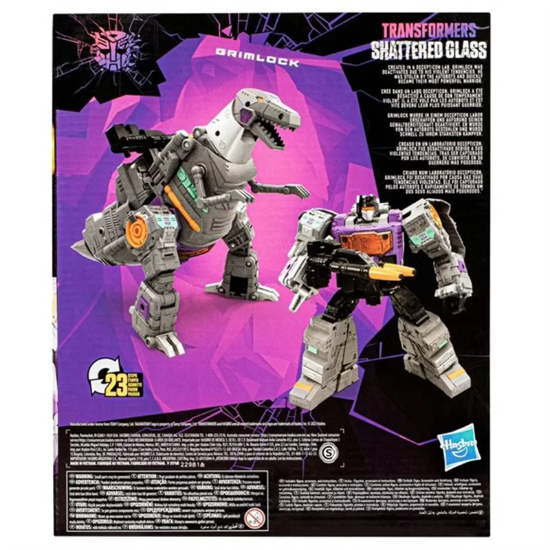 Hasbro Transformers Shattered Glass Grimlock 20Cm Leader Class Original Action Figure Model Children's Toy Gift Collection