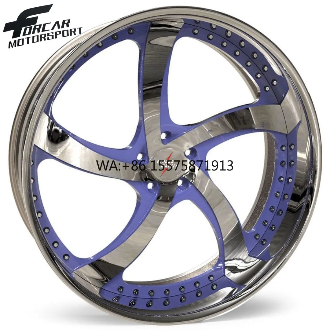 

Forged Two-Piece High Standard Concave 16 17 18 19 20 21 22 23 24 Inch Motorsport Made in China Alloy Forged Wheels Rims