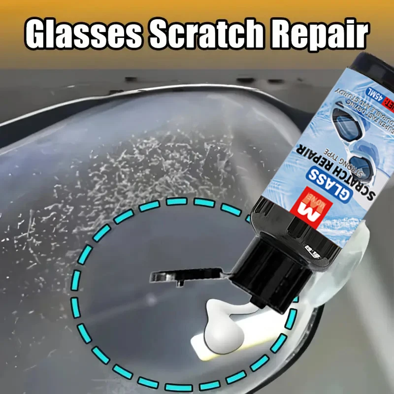 Eyeglass Lens Scratch Repair - Polishing Paste for Glasses, Removes Fine Scratches from Plastic Lenses, Restores Shine & Clarity