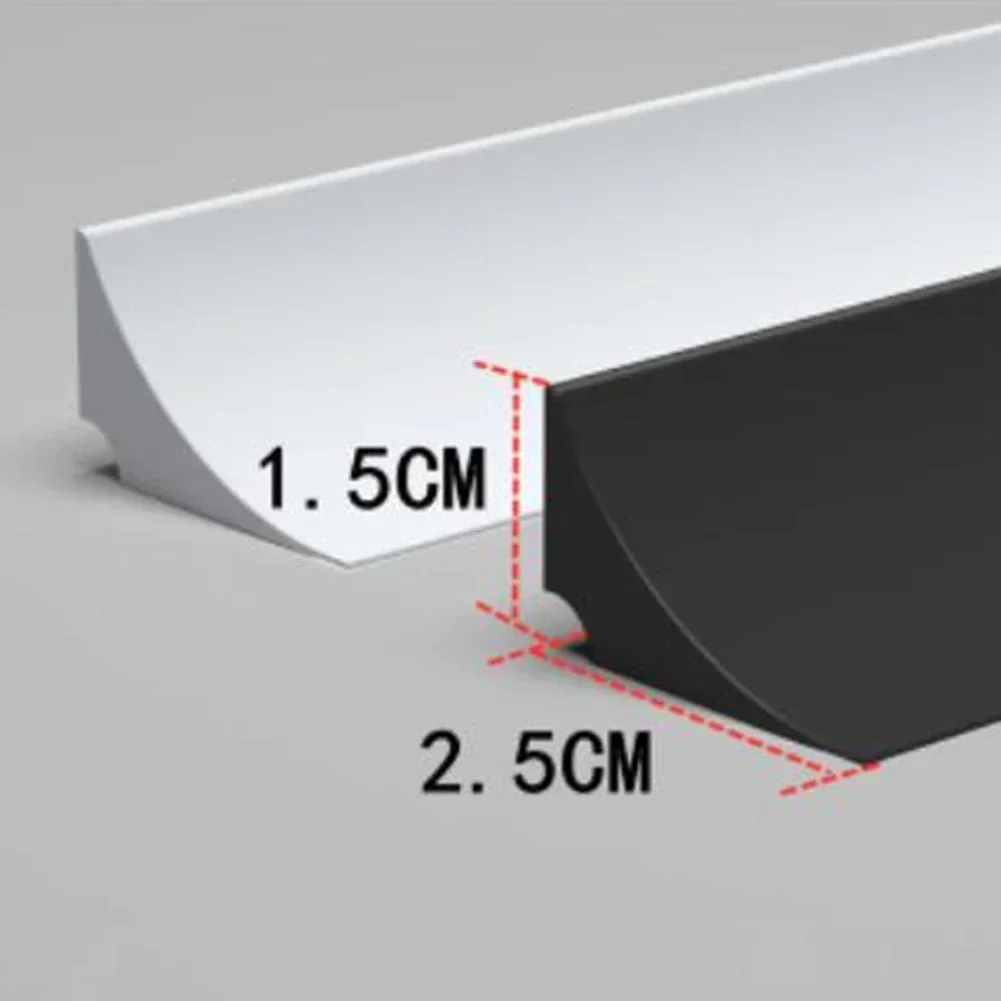 1PC Water Barrier Bendable Silicone Waterstop Strip Kitchen Countertop Retaining Barrier Dry&Wet Separation Door Sealing Strip