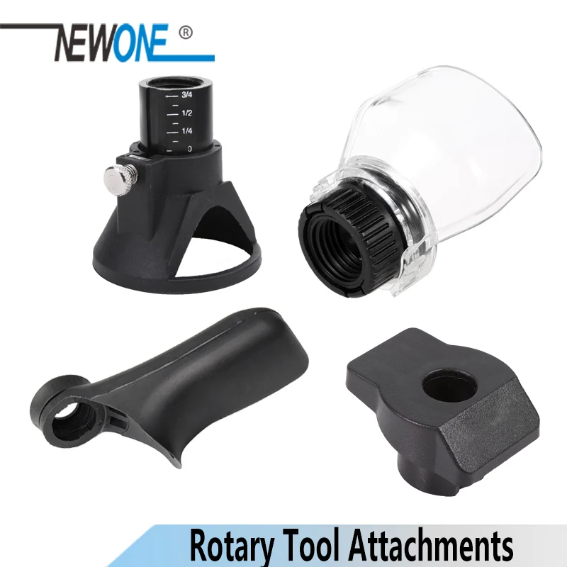 NEWONE Rotary Tool DREMEL Attachments 4pcs/set Accessories Saw Sharpening Dust Blower Fan Shield Grinding Guide