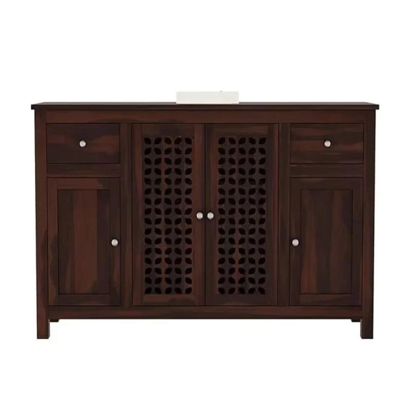 

Wooden 4-door sideboard with 2 drawers, can be stored in the living room and kitchen