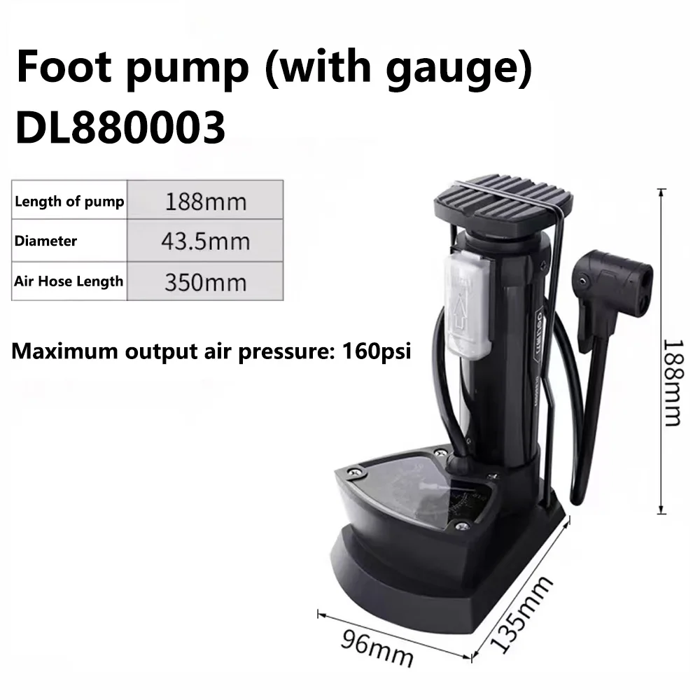 

Small high-pressure multi-function pump portable inflatable for bicycle motorcycle tires basketball soccer inflatable boat