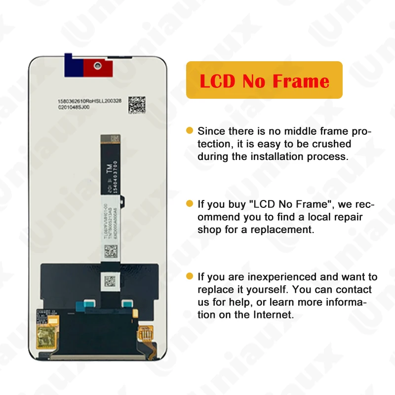 LCD Display Touch Screen Digitizer for Xiaomi POCO X3 Pro, M2007J20CG, LCD Replacement Original, 6.67