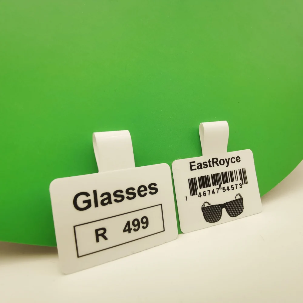 Glasses Price Tag 76x34mm Sunglasses Certificate Label Direct Thermal/Thermal Transfer Label Printing Paper