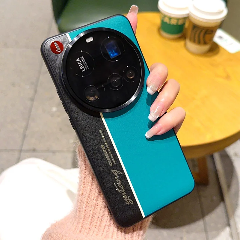 Picture 3: Adeanight Lightning Fluorescent Line Two-pigment Leather Case For Xiaomi 15 Ultra 15 Pro Mi 14 Ultra 14 13 Ultra Lens Protect Co