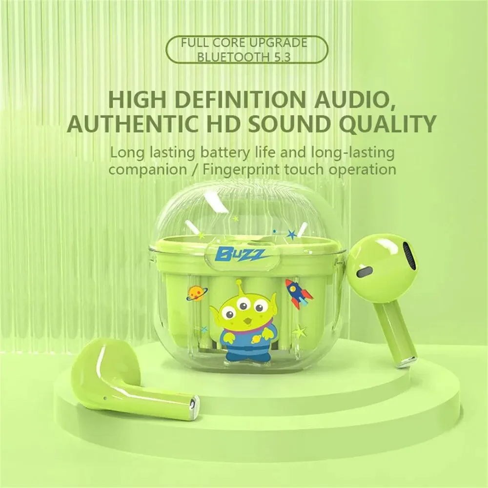 Disney-auriculares inalámbricos con sonido HIFI, cascos TWS con Bluetooth 5,3, miniauriculares de dibujos animados, reducción de ruido, batería de larga duración