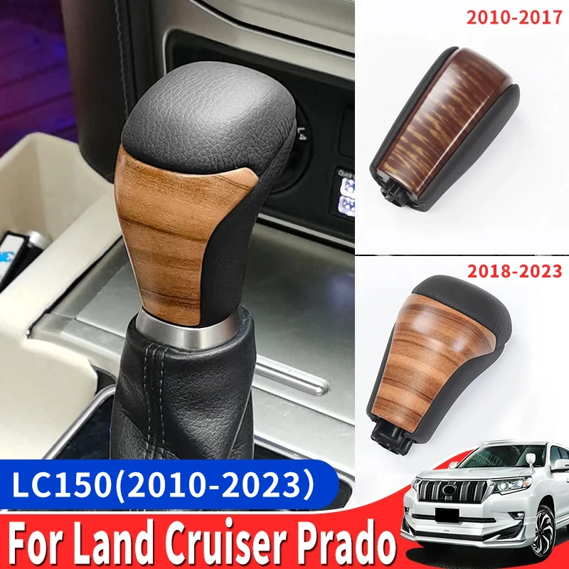 

Gearbox Handle For Toyota Land Cruiser Prado 150 Lc150 Fj150 2010-2023 Accessories Interior Upgrade Wood Texture Shift Lever