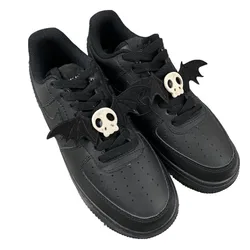 Skull Wings Shoe Buckle Ornaments Men Women Personality Dark Gothic DIY Shoelace Buckle Decorative aj1 Shoelace Accessories
