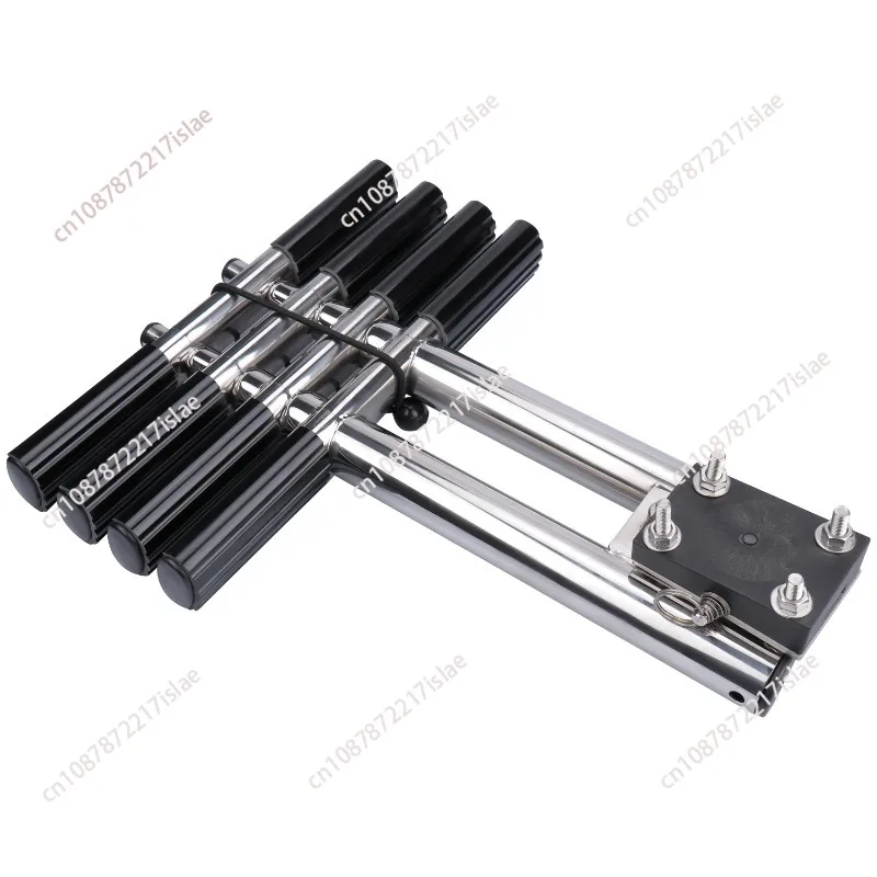 Marine Stainless Steel Hidden Folding Telescopic Ladder, Yacht Speedboat Deck Ladder, Marine Hardware Fitting