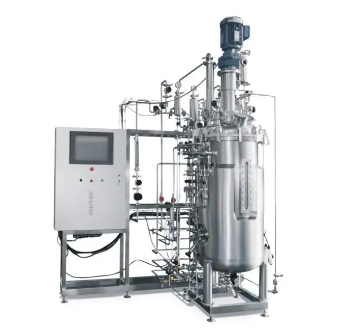 amylase enzyme in stainless steel packed bed fermenter fermentation yeast production line