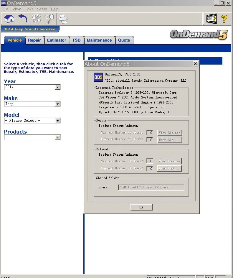 Mitchell OnDemand5 2014 Auto Repair Software Information Installation Package