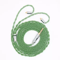 XINHS 8 Cores 5N OCC Green Gray Candy Cable 3.5/2.5/4.4mm PLUG with MMCX/0.78mm/ QDC/TFZ