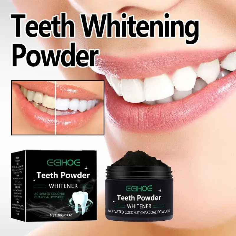 Bamboo Charcoal Powder For Teeth Natural Whitening Products Remove Stains Oral Cleaning Fresh Breath Deep Clean Toothpaste