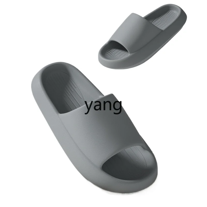 

LMM extra large size cool slippers men's summer thick bottom home indoor bathing and outdoor wear do not stink feet