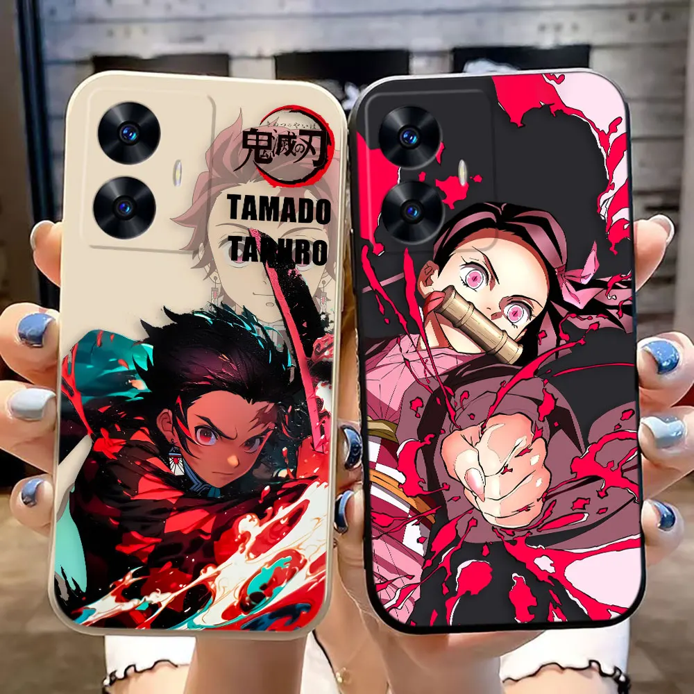 

Anime D-Demon S-Slayer T-Tanjiro Cover Phone Case For OPPO Realme C12 C20 C30 C35 C55 C55 C63 20 XT GT NEO 2 NARZO 50 30 20 Case